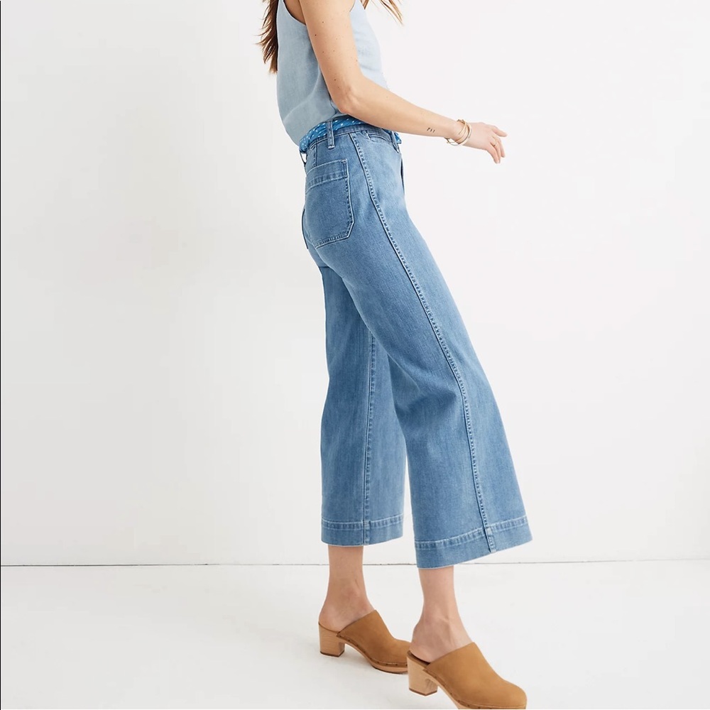 Madewell Emmett Wide Leg Crop Jeans